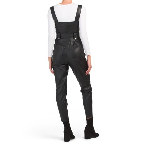 WeWoreWhat Moto Vegan Leather Jumpsuit Sizes XS NWT - Picture 4 of 15